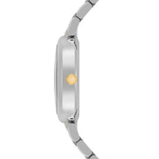 Damen Quarzuhr silber Edelstahl bicolor