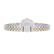Damen Quarzuhr silber Edelstahl bicolor