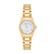 Damen Quarzuhr gelbgold Edelstahl gelbgold