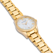 Damen Quarzuhr gelbgold Edelstahl gelbgold