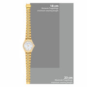 Damen Quarzuhr gelbgold Edelstahl gelbgold