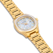 Damen Quarzuhr gelbgold Edelstahl gelbgold