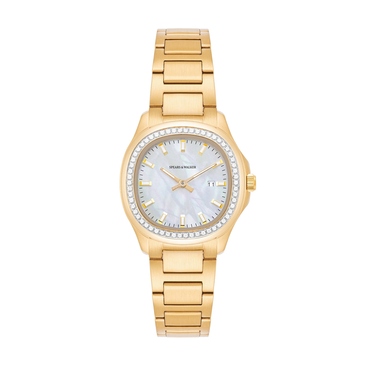 Damen Quarzuhr gelbgold Edelstahl gelbgold