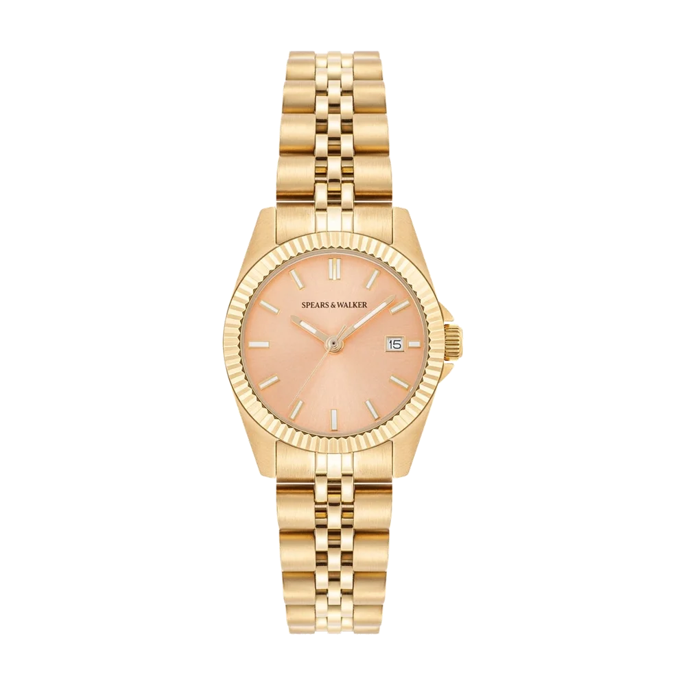 Damen Quarzuhr gelbgold Edelstahl gelbgold